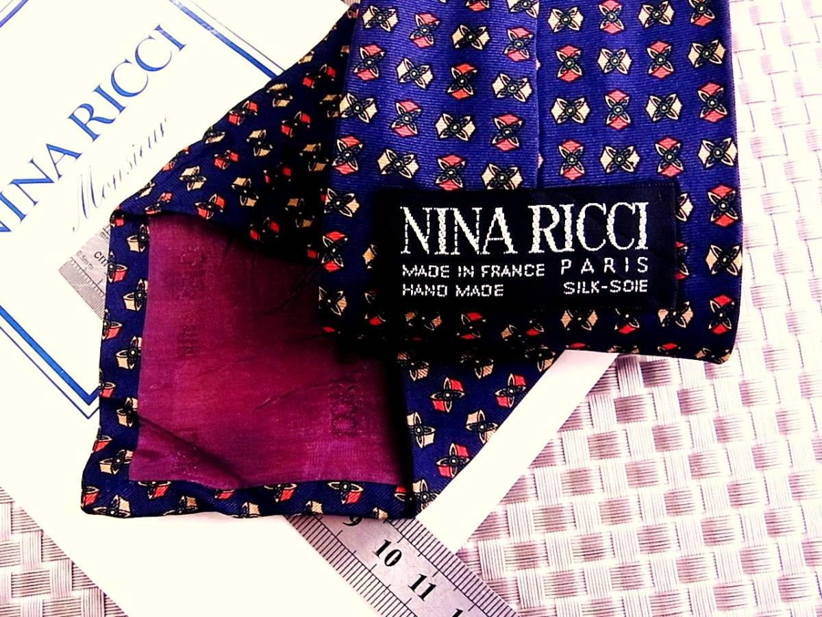 0^o^0ocl♪FK8493 【花】【NINA RICCI】ニナリッチ ネクタイ★_画像2