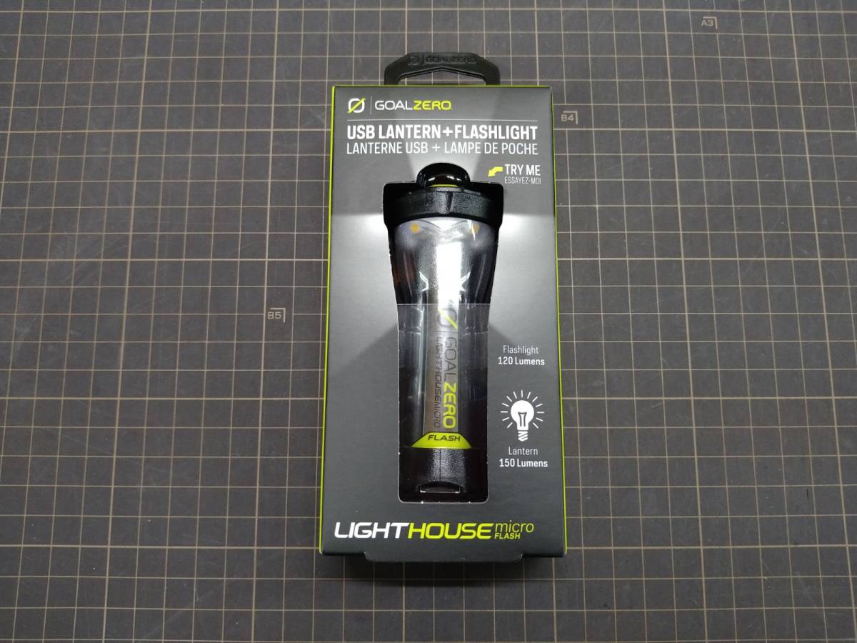 GOALZERO　ゴールゼロ Lighthouse Micro Flash ライトハウスマイクロフラッシュ LEDランタン １個　新品