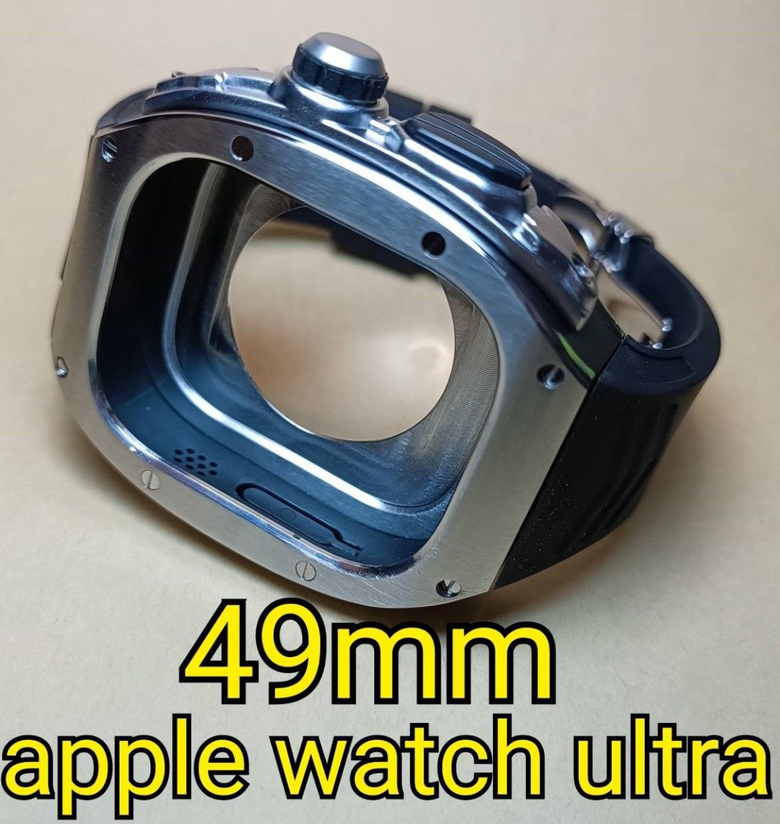 49mm 銀黒 アップルウォッチウルトラ apple watch ultra ゴールデン