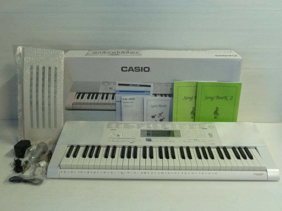 未使用 CASIO カシオ 光ナビゲーションキーボード LK-222 電子キーボード