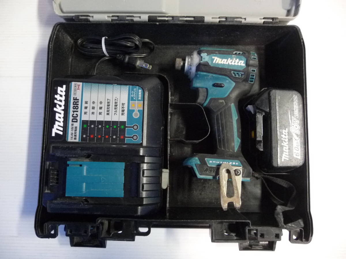 makita マキタ 充電式インパクドライバ TD171D 充電器、バッテリー付き_画像6