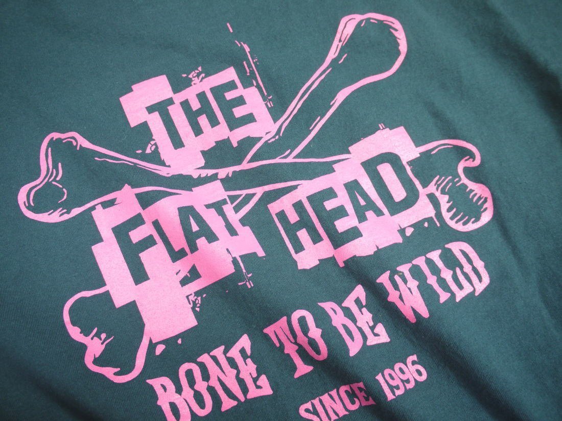 新品 フラットヘッド BONE TO BE WILD 丸胴半袖 Tシャツ 40 ダークグリーン FN-THC-036 theflathead_画像5