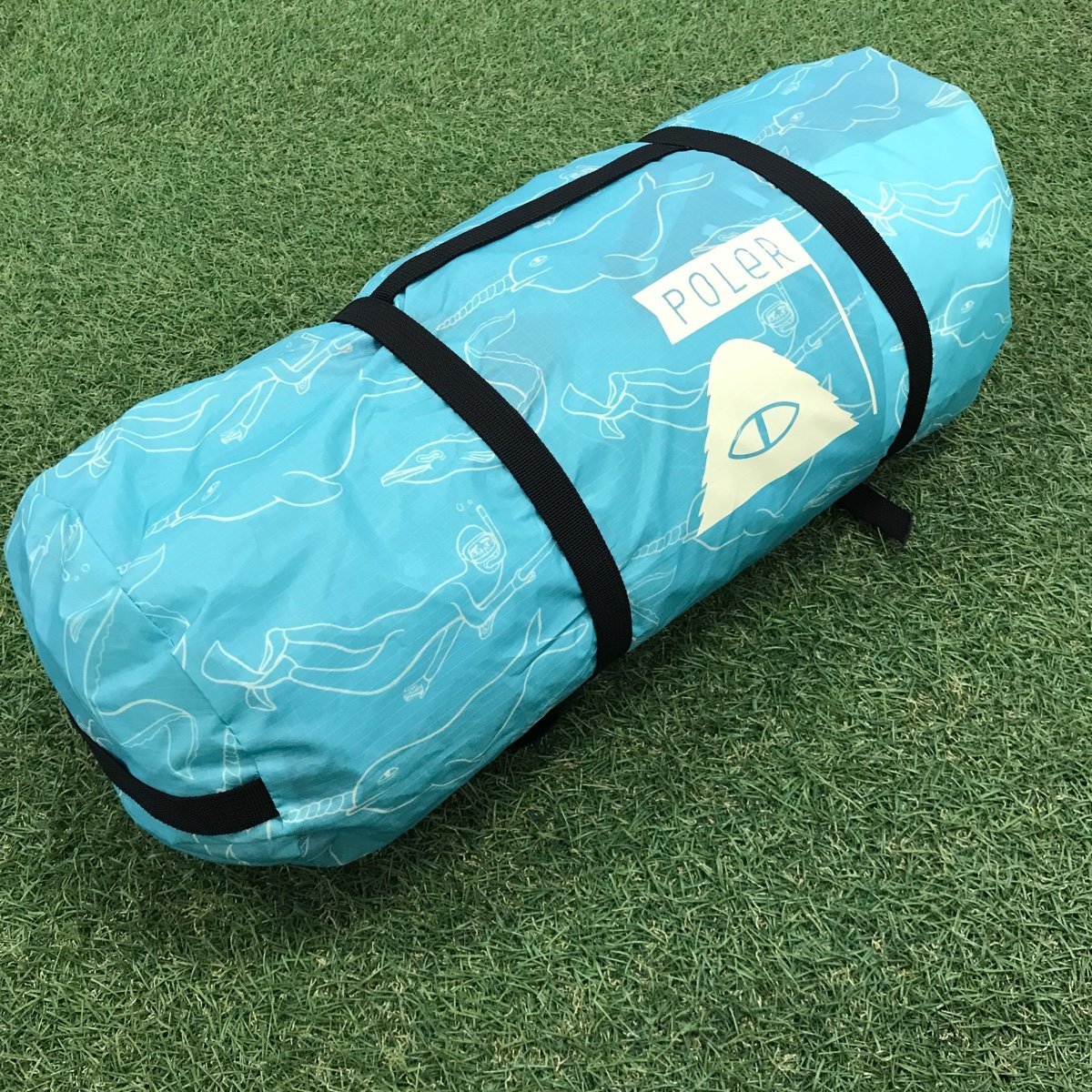 POLeR 2MAN TENT 2人用テント グランドシート付き アウトドア キャンプ レジャー イベント フェス コンパクト 軽量 ポーラー 中古_画像1