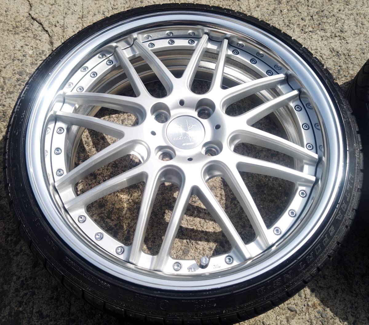高評価!高評価!美品 リザルタード メッシュ2 165 40R17 5.5j 42