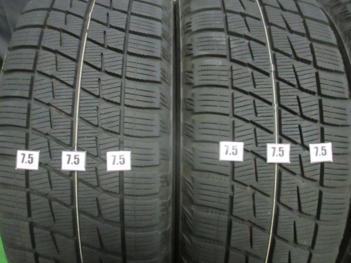 即納 スタッドレス ウェッズ レオニス 17インチ 5H114.3 7J+42 2013年製 225/55R17 BRIDGESTONE アルファード フーガ シーマ セルシオ_画像8