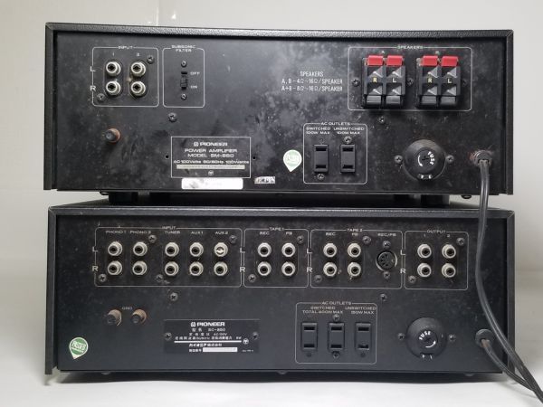 Yahoo!オークション - Pioneer SM-850 / SC-850 通電確認済 Yahoo!オークション - Pioneer SM-850 / SC-850 通電確認済