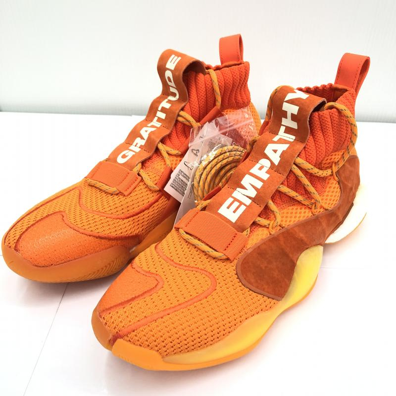 【中古】adidas　Crazy BYW PRD Pharrell Now is Her Time Orange 2019　28.5cm　アディダス[240091319886]