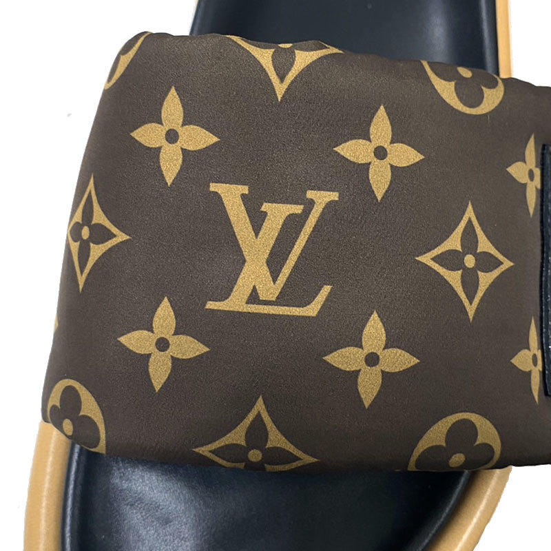 ルイヴィトン Louis Vuitton LV プールピロー・ライン ミュール 1AAEBW モノグラム レディース 35 サンダル 未使用_画像4