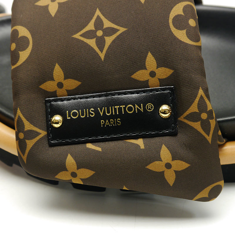 ルイヴィトン Louis Vuitton LV プールピロー・ライン ミュール 1AAEBW モノグラム レディース 35 サンダル 未使用_画像3