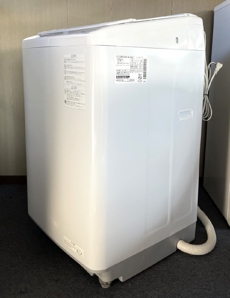 超美品 HITACHI 8kg 全自動洗濯機 ビートウォッシュ BW-V80H(W