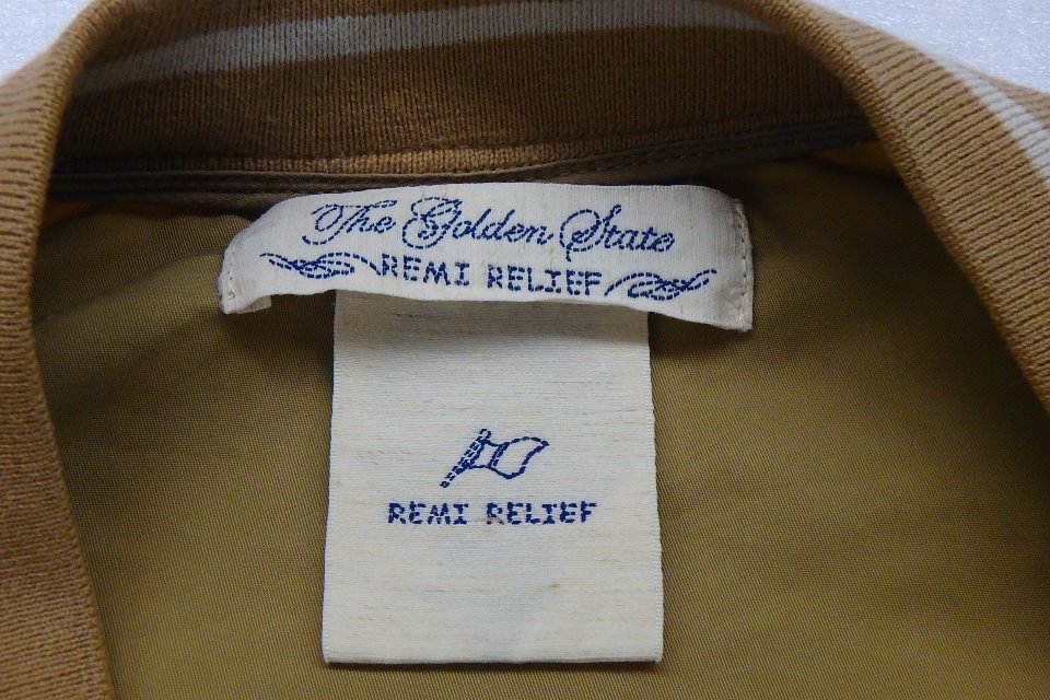 レミレリーフ REMI RELIEF ブルゾン ベージュ ダメージ加工 size:S 囗T巛_画像2