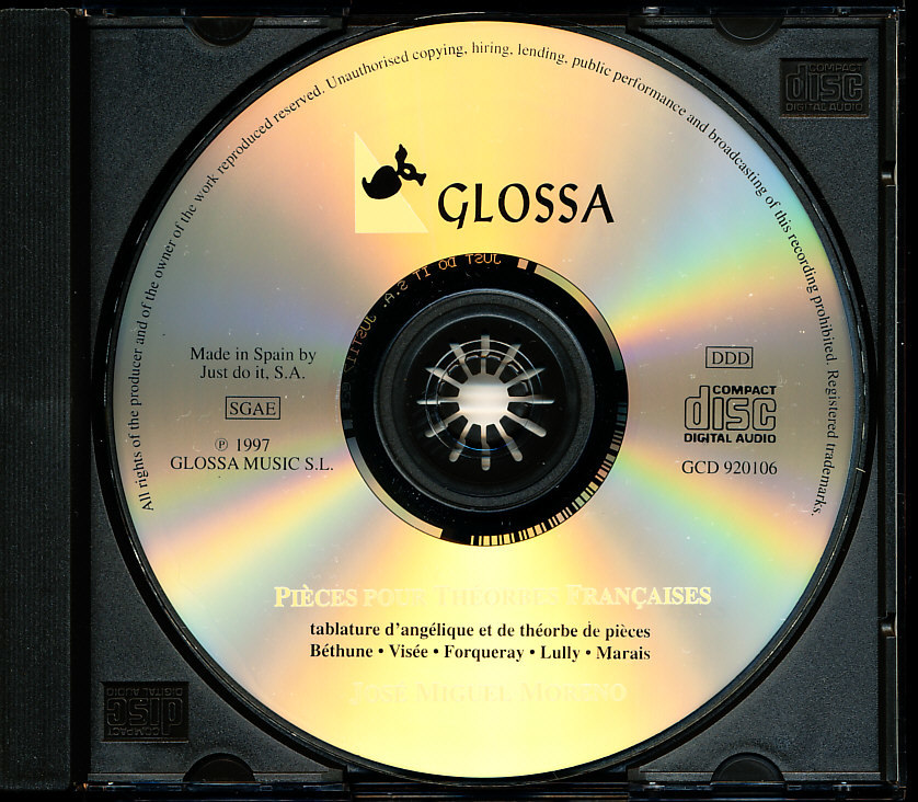 GLOSSA ホセ・ミゲル・モレーノ/Jose Miguel Moreno - フランスのテオルボ作品集　スリーヴケース付属　d12AB000025SYI_画像5