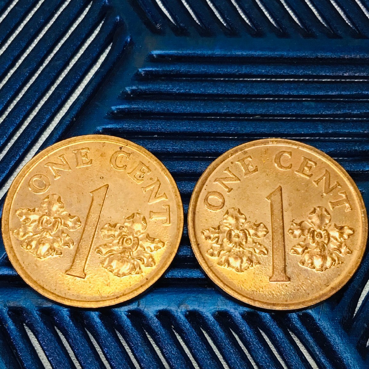 【中古品/CH】シンガポール 1セント SINGAPURA ONE CENTS 計2点 1994　硬貨　貨幣　コイン RS0408/0000_画像1