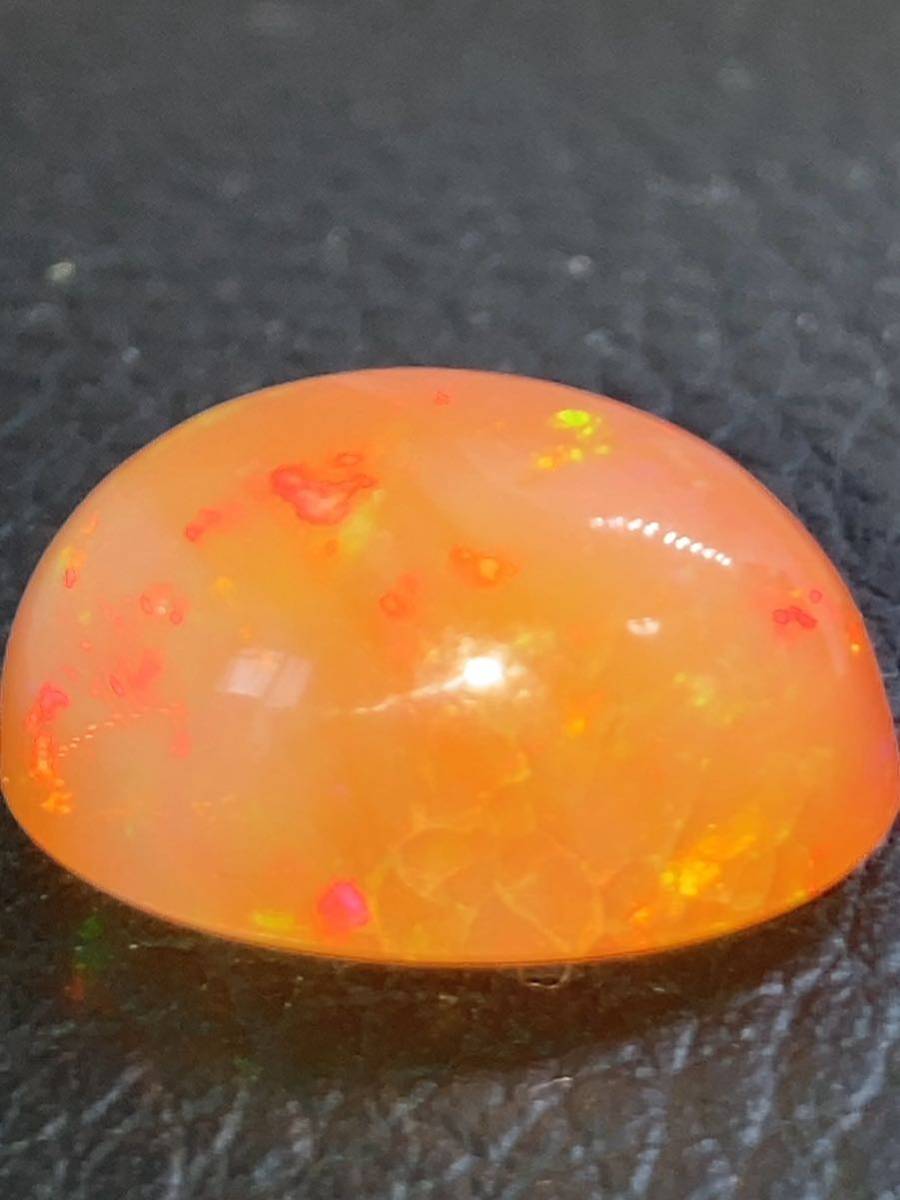 天然石 ファイヤーオパール ルース 裸石 宝石 メキシコ 8.25ct
