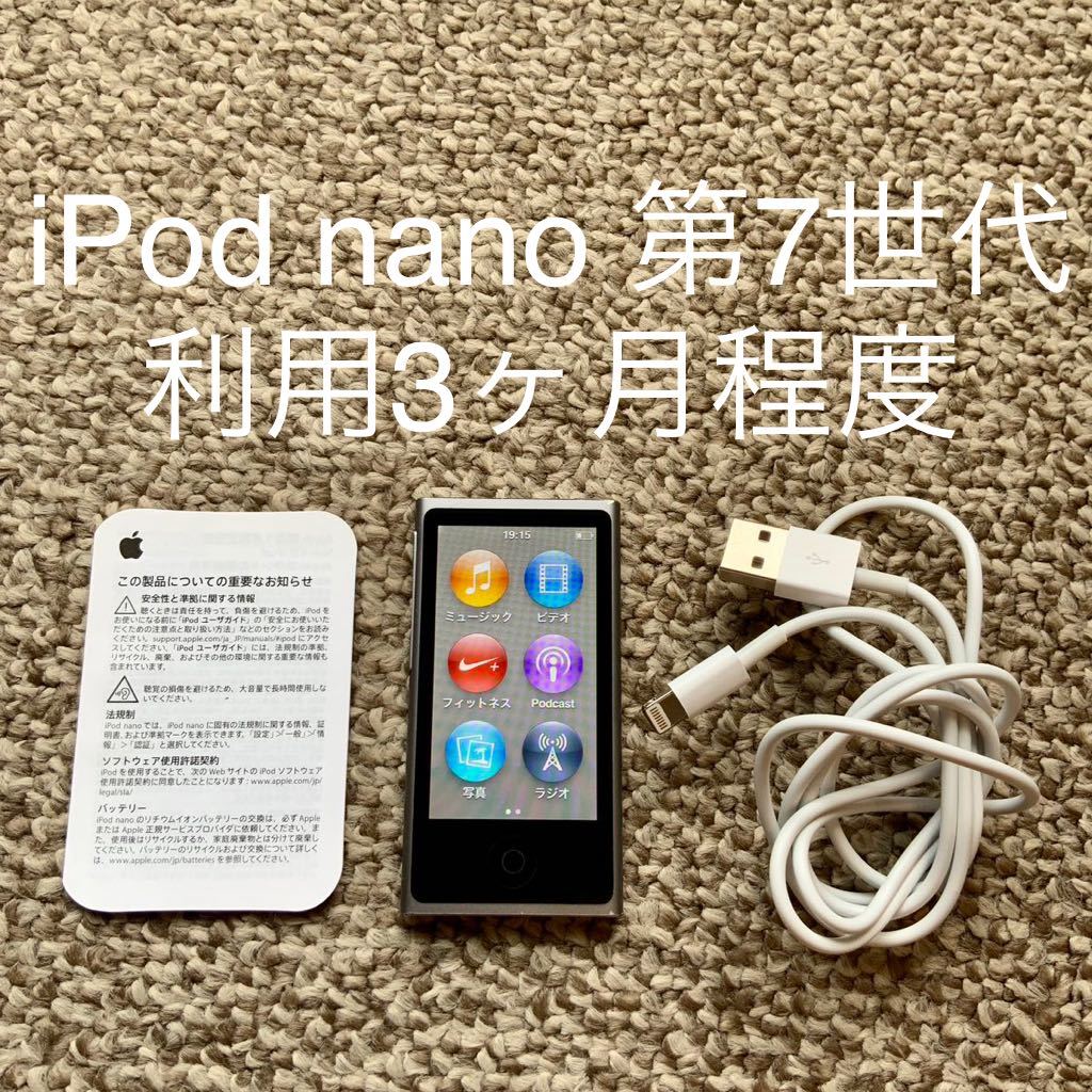 格安saleスタート】 16GB 第7世代 nano 【送料無料】iPod Apple