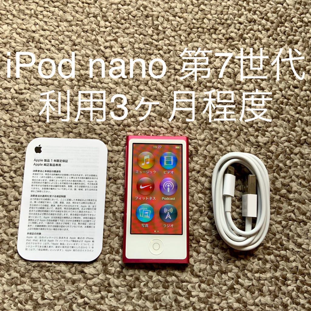 iPod nano 第7世代 16GB Apple アップル A1446 アイポッドナノ 本体