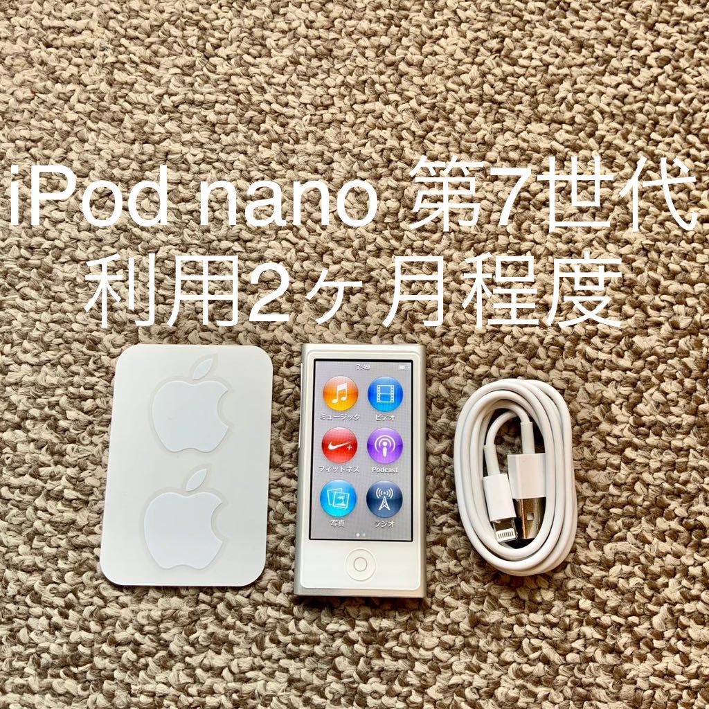 iPod nano 第7世代 16GB Apple アップル　A1446 アイポッドナノ シルバー 本体 Yahoo!フリマ（旧）