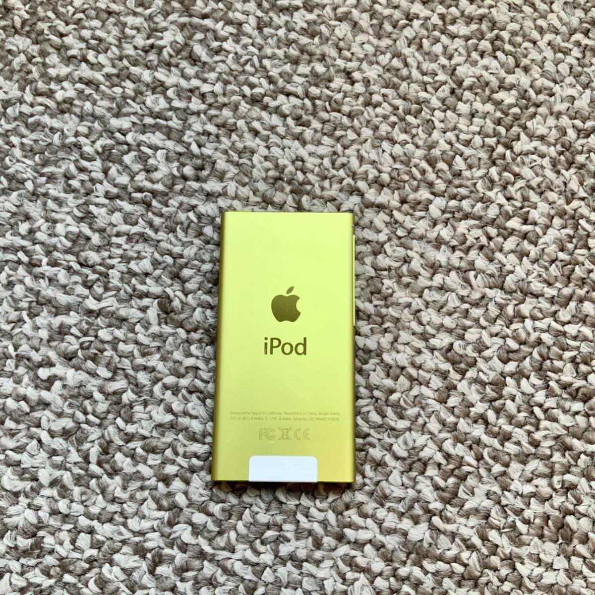 【送料無料】iPod nano 第7世代 16GB Apple アップル　A1446 イエロー　本体