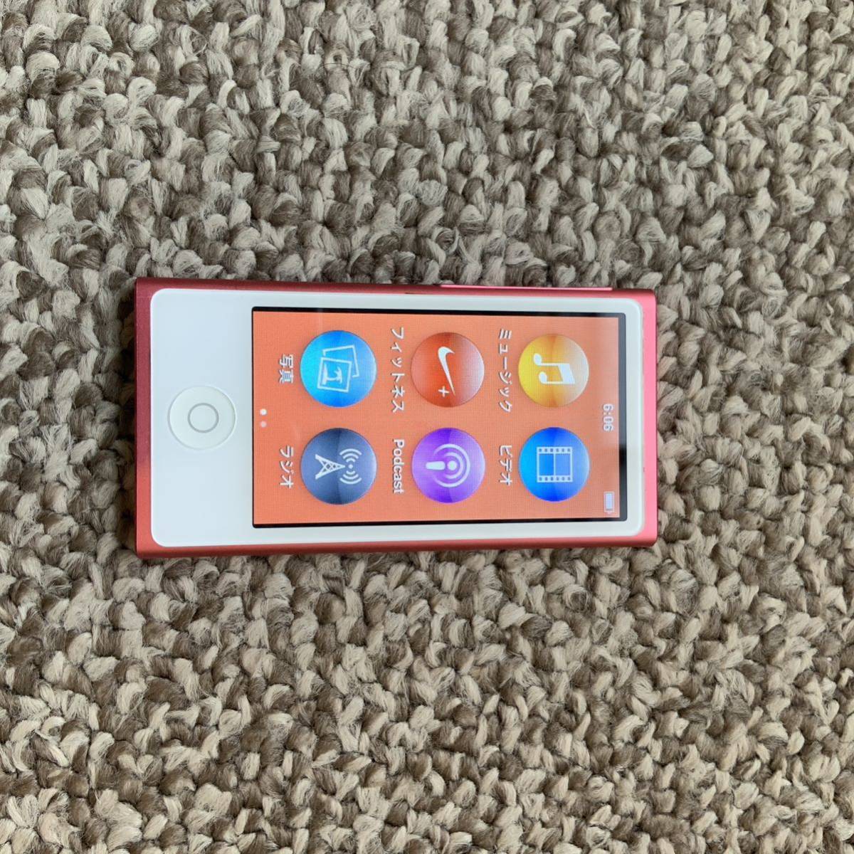 iPod nano 第7世代 16GB Apple アップル A1446 アイポッドナノ ピンク