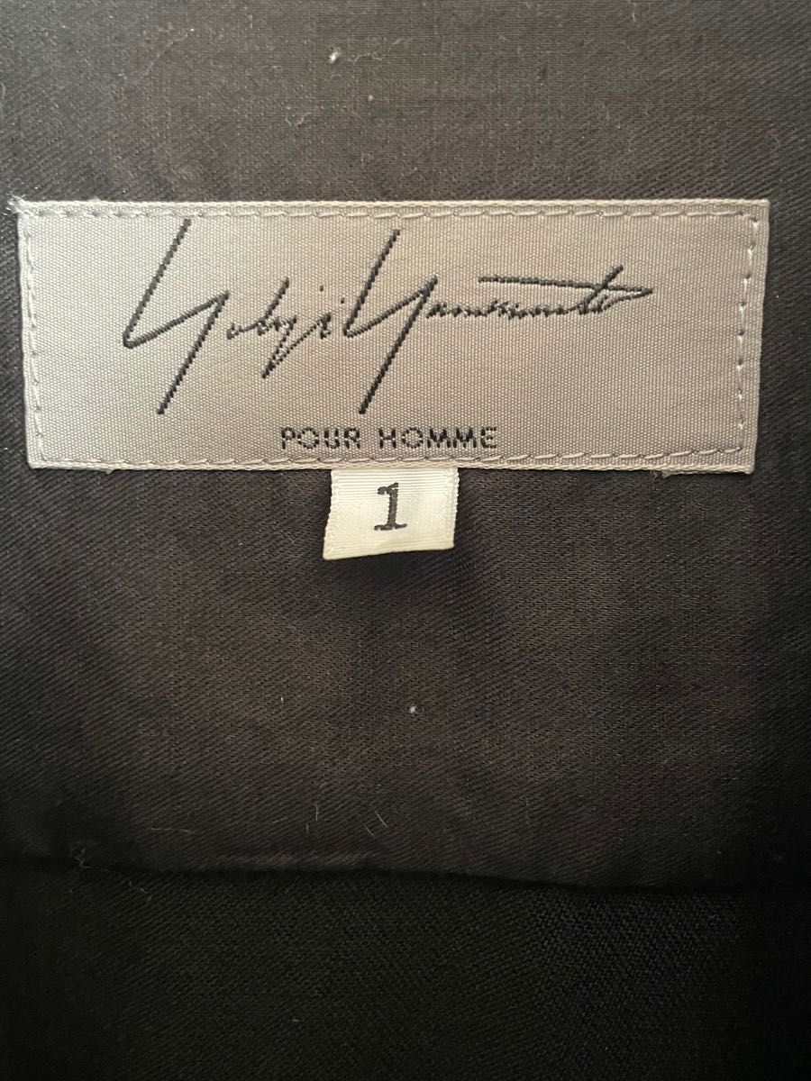 希少 yohji yamamotoPOURHOMME シワギャバロングシャツ シャツコート