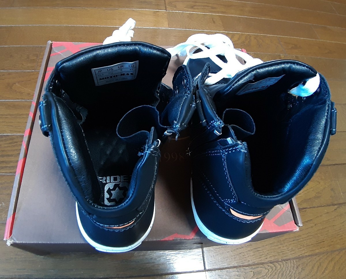 【新品】RIDEZ ライズ　ATHLETIC SNEAKERS ライディングシューズ MOTO-MAX　サイズ25.5 定価19690円_画像8