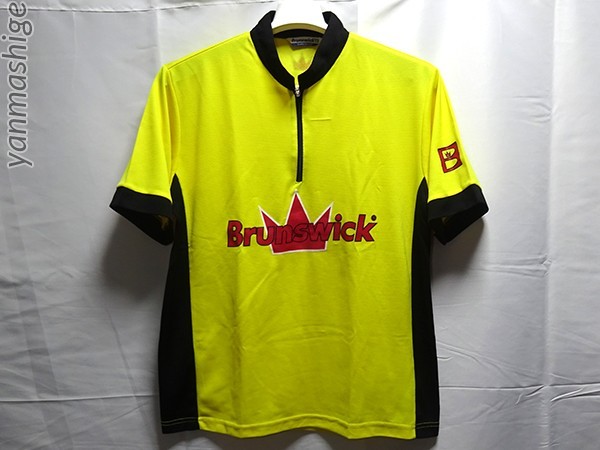 Brunswick [L размер ] dry половина Zip рубашка Sean Rush негодный номер [ желтый x черный x красный ] боулинг рубашка Blanc zwik