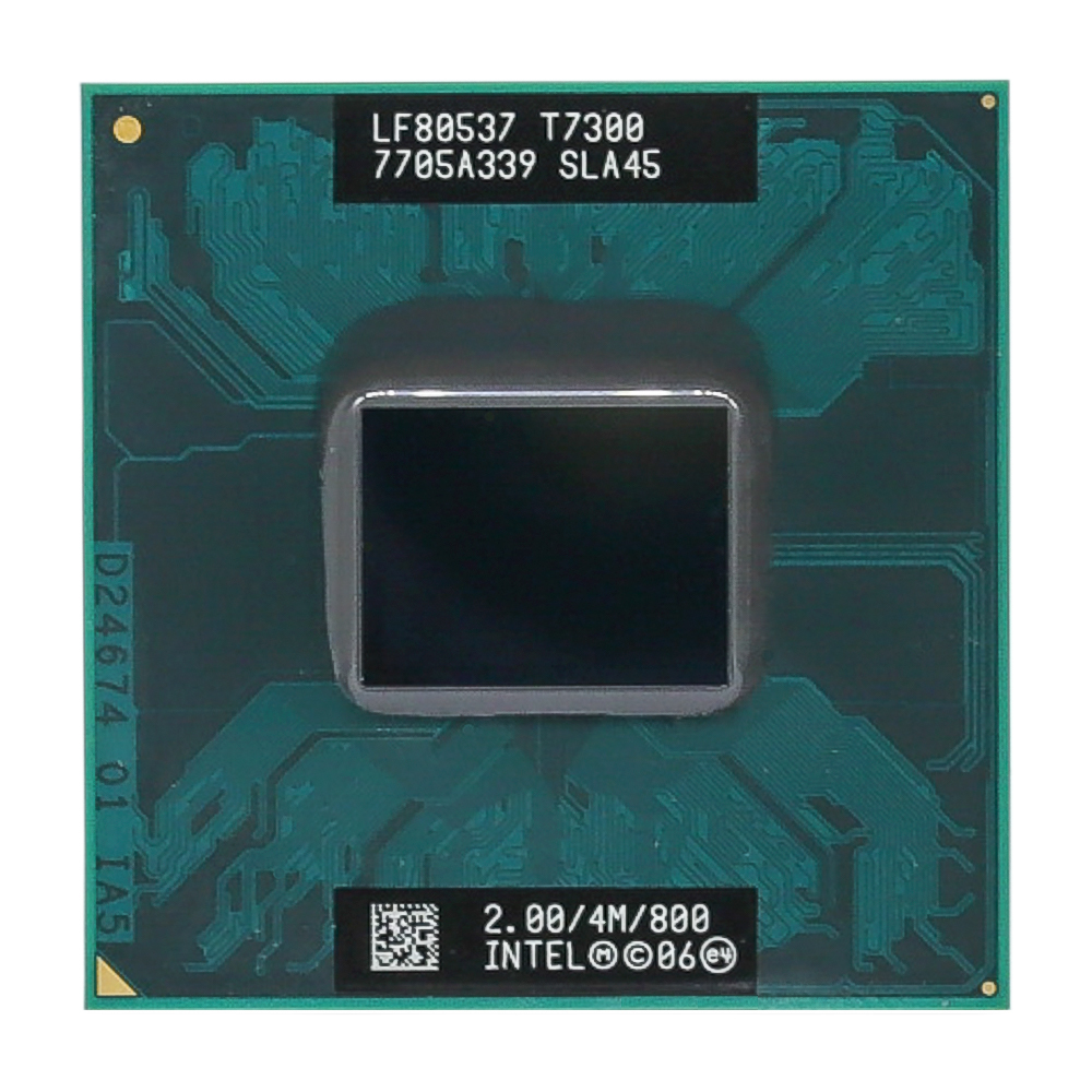 Intel Core 2 Duo T7300 SLAMD 2C 2GHz 4MB 35W Socket P LF80537GG0414M_画像1
