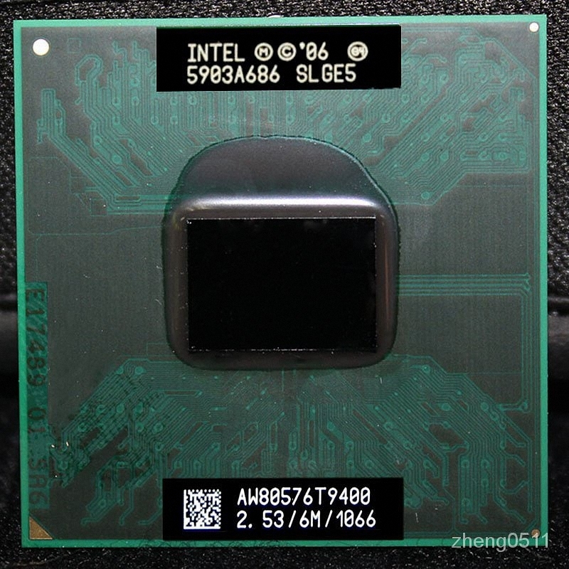 Intel Core 2 Duo T9400 SLB46 2C 2.53GHz 6MB 35W Socket P AW80576GH0616M_画像1