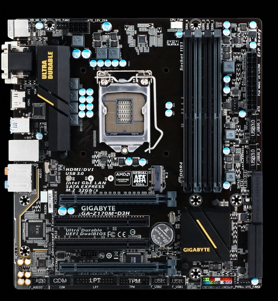 即出荷】 GIGABYTE GA-Z170M-D3H Motherboard Intel ATX Micro 3.0 USB