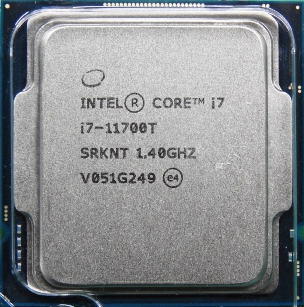 税込) i7-11700T Core Intel SRKNT LGA1200 35W 16MB 1.4GHz 8C Core