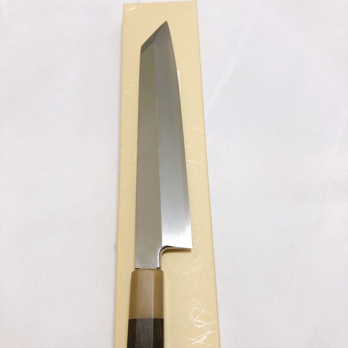 代購代標第一品牌-樂淘letao-【堺打刃物】銀三鋼切付240mm 黒檀八角