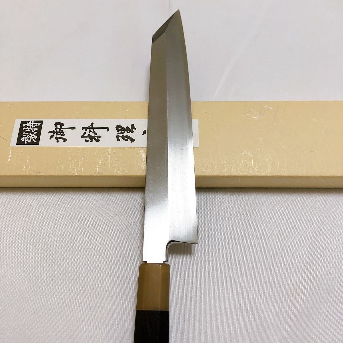 代購代標第一品牌-樂淘letao-【堺打刃物】銀三鋼切付240mm 黒檀八角