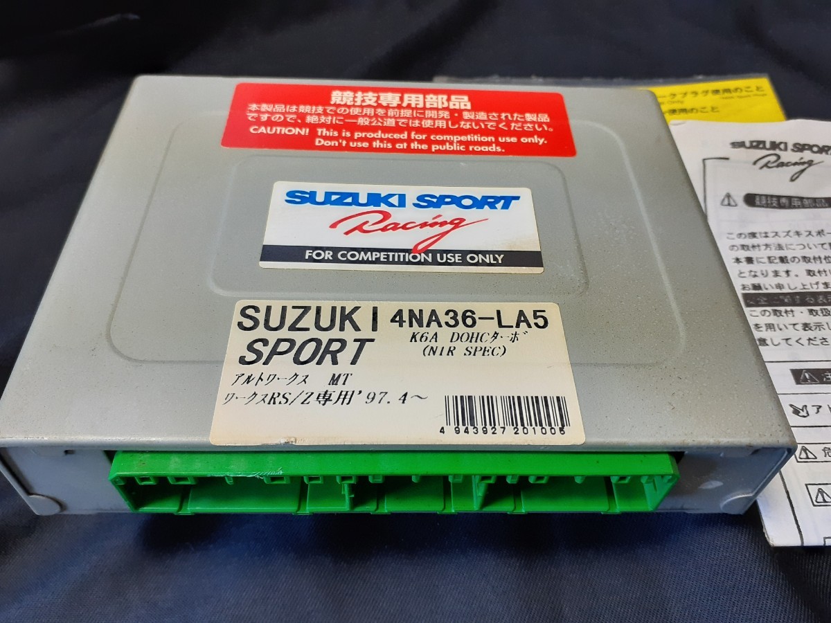  Suzuki Alto Works Suzuki sport sport computer N1R SPEC ECU HA21S HB21S latter term K6A owner manual attaching .4NA36-LA5