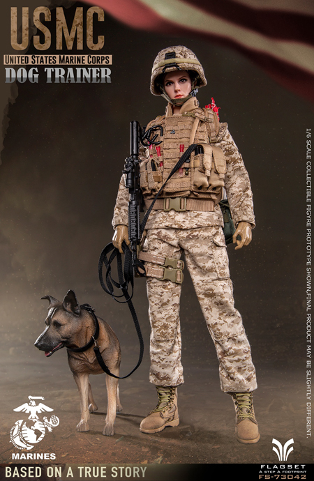 【セール】FLAGSET社製 USMC Dog Trainer【ミリタリーキャップ】1/6スケールフィギュア ミニチュア soldierstory damtoys_こちらの商品よりパーツ取りしたものです