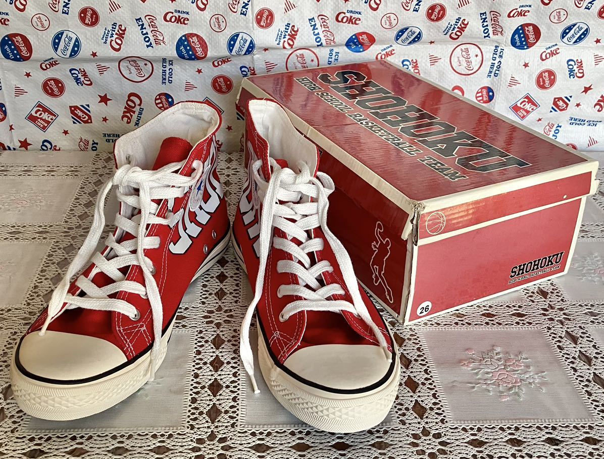 SLAM DUNK スラムダンク コンバース風 スニーカー 靴 湘北 26cm SLAM DUNK スラムダンク コンバース風 スニーカー 靴 湘北 26cm