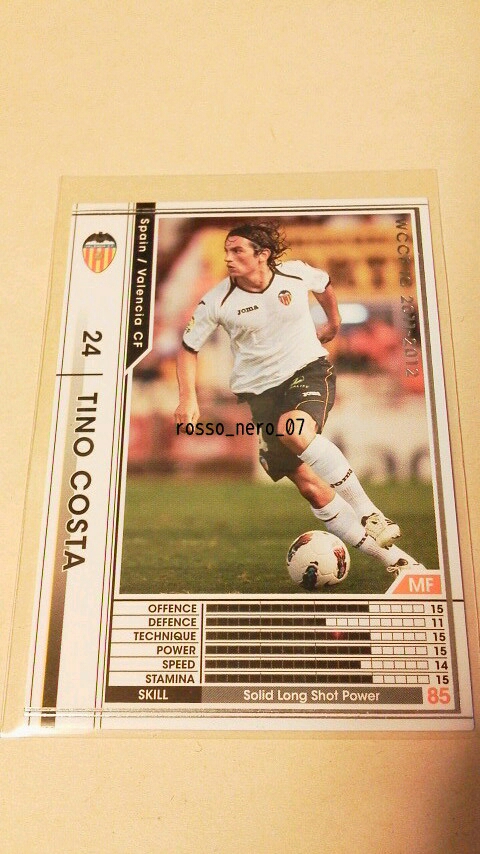 ☆WCCF2011-2012☆11-12☆348☆白☆ティノ・コスタ☆バレンシアCF☆Tino Costa☆Valencia FC☆_画像1