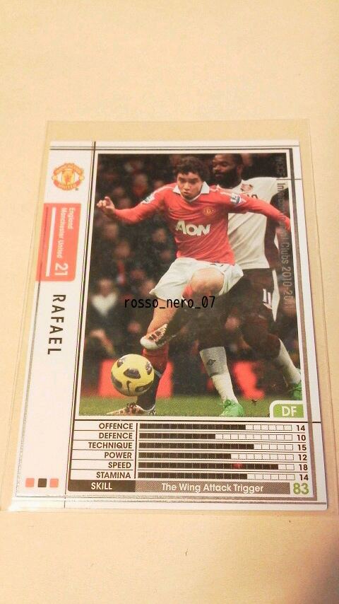 ☆WCCF2010-2011☆10-11☆085☆白☆ラファエウ☆マンチェスター・ユナイテッド☆Rafael☆Manchester United☆_画像1