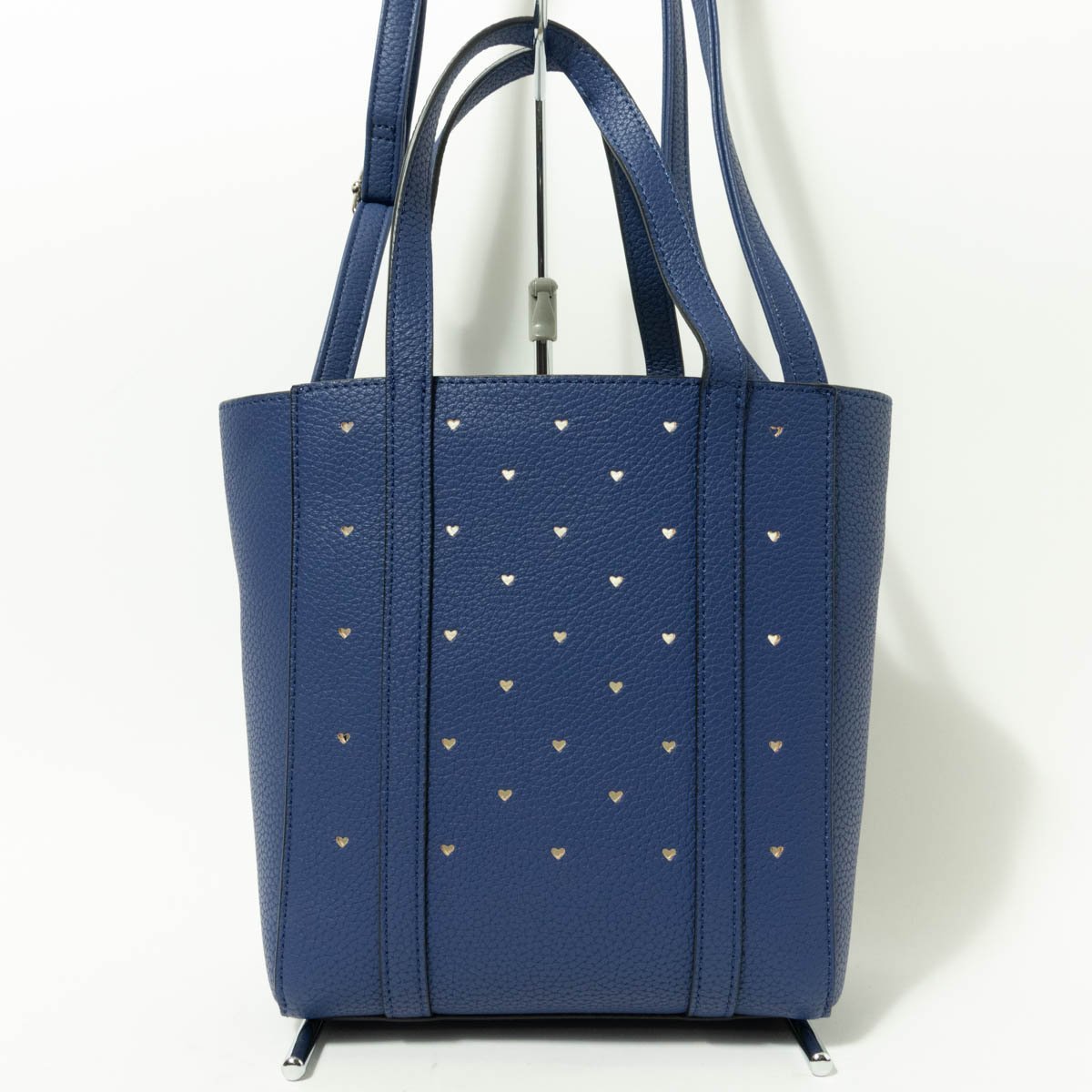 Blancvert ブランベール 2WAY ショルダーバッグ 青 フェイクレザー