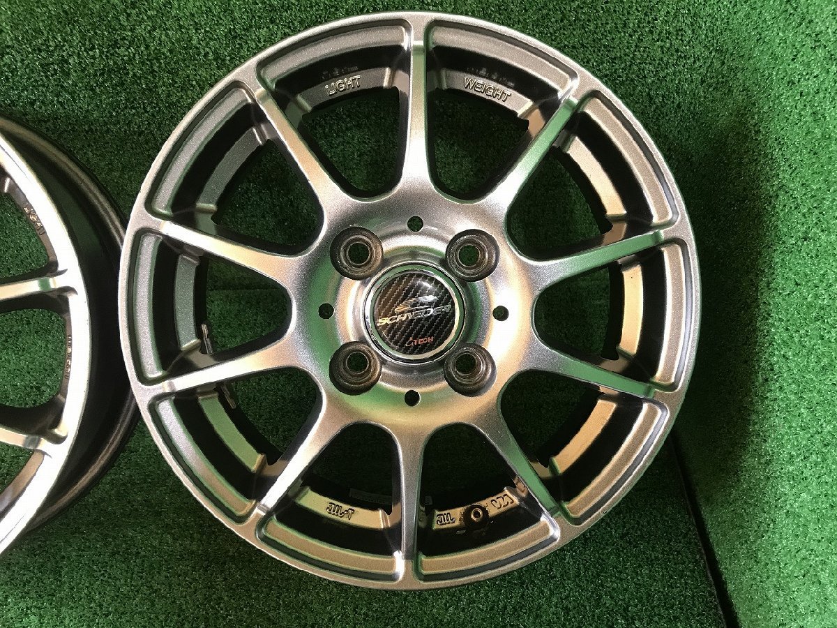 A-TECH SCHNEDER 13インチアルミホイール 13x4j+42 PCD100 4穴 a-2862 A0-4-TKの画像3