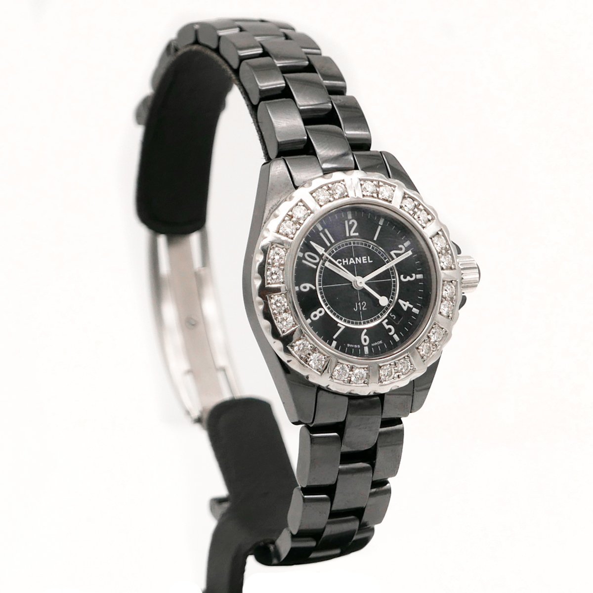  first come, first served *CHANEL Chanel J12 black 33mm* gorgeous Large diamond bezel black 41mm natural diamond 