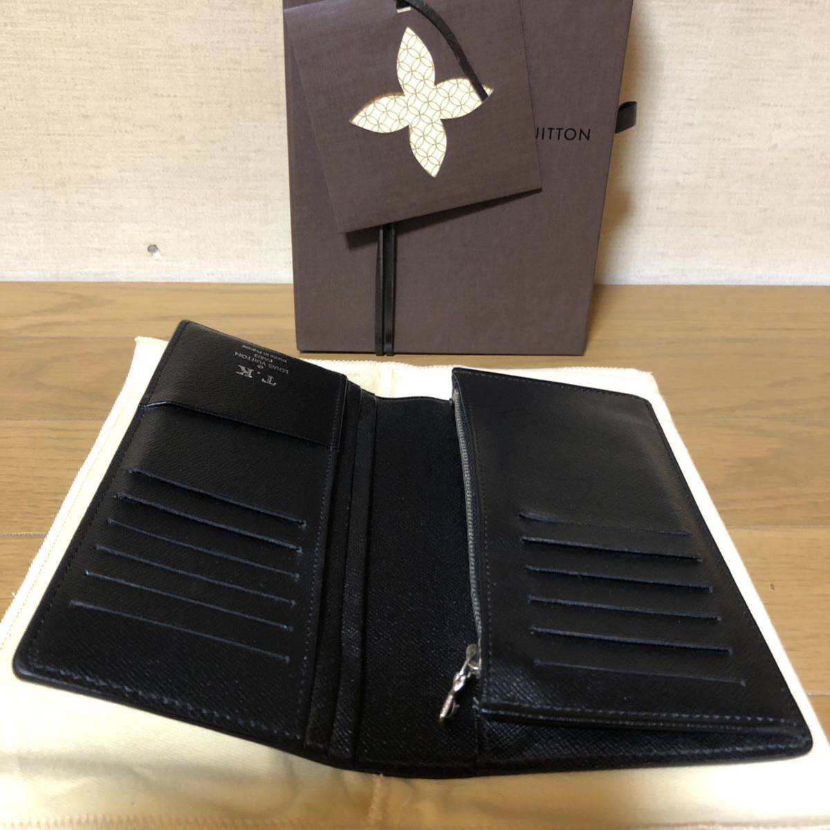 木梨憲武 直接サイン入り ルイヴィトン ポルトフォイユ ブラザ ダミエ