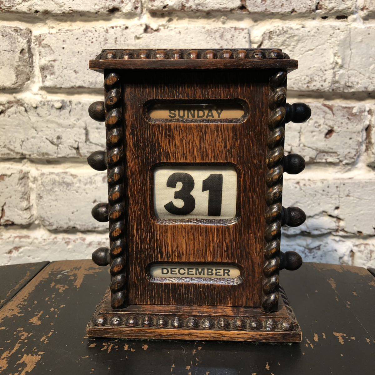 ANTIQUES】カレンダー イギリス 20s 店舗什器 vintage ブロカント