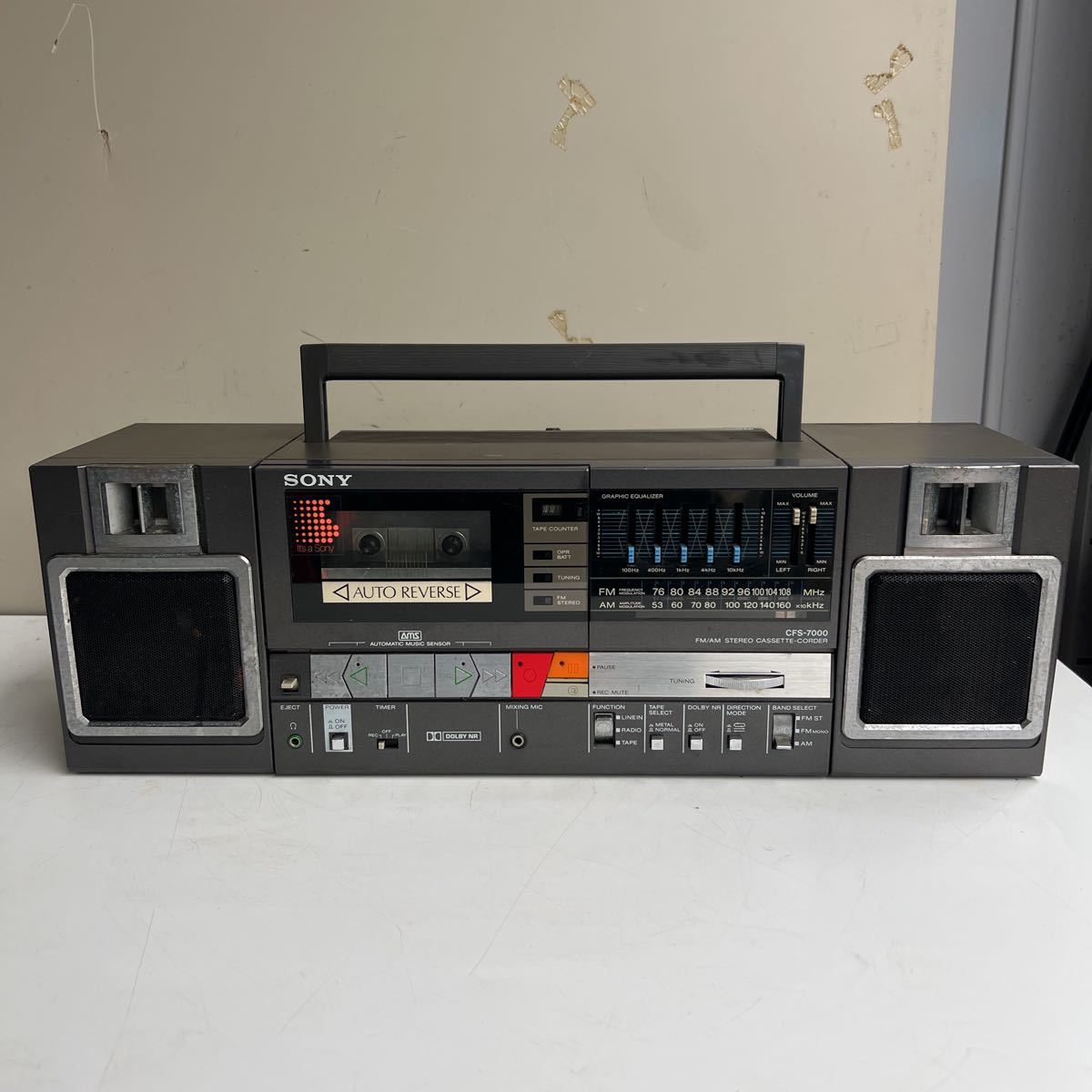 SONY ソニー FM/AM STEREO CASSETTE-CORDER カセットデッキ CFS-7000