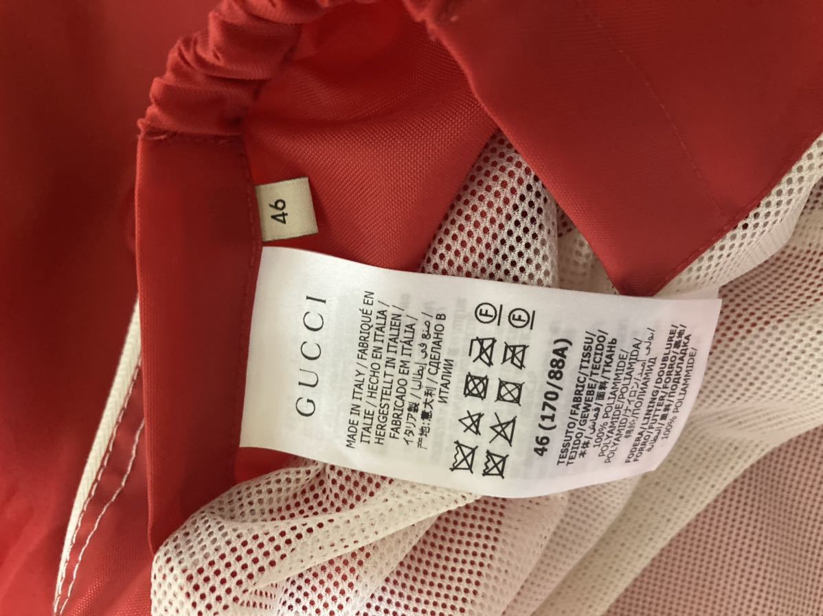 gucci グッチ ネコアップリケつきナイロンジャケット ウィンド