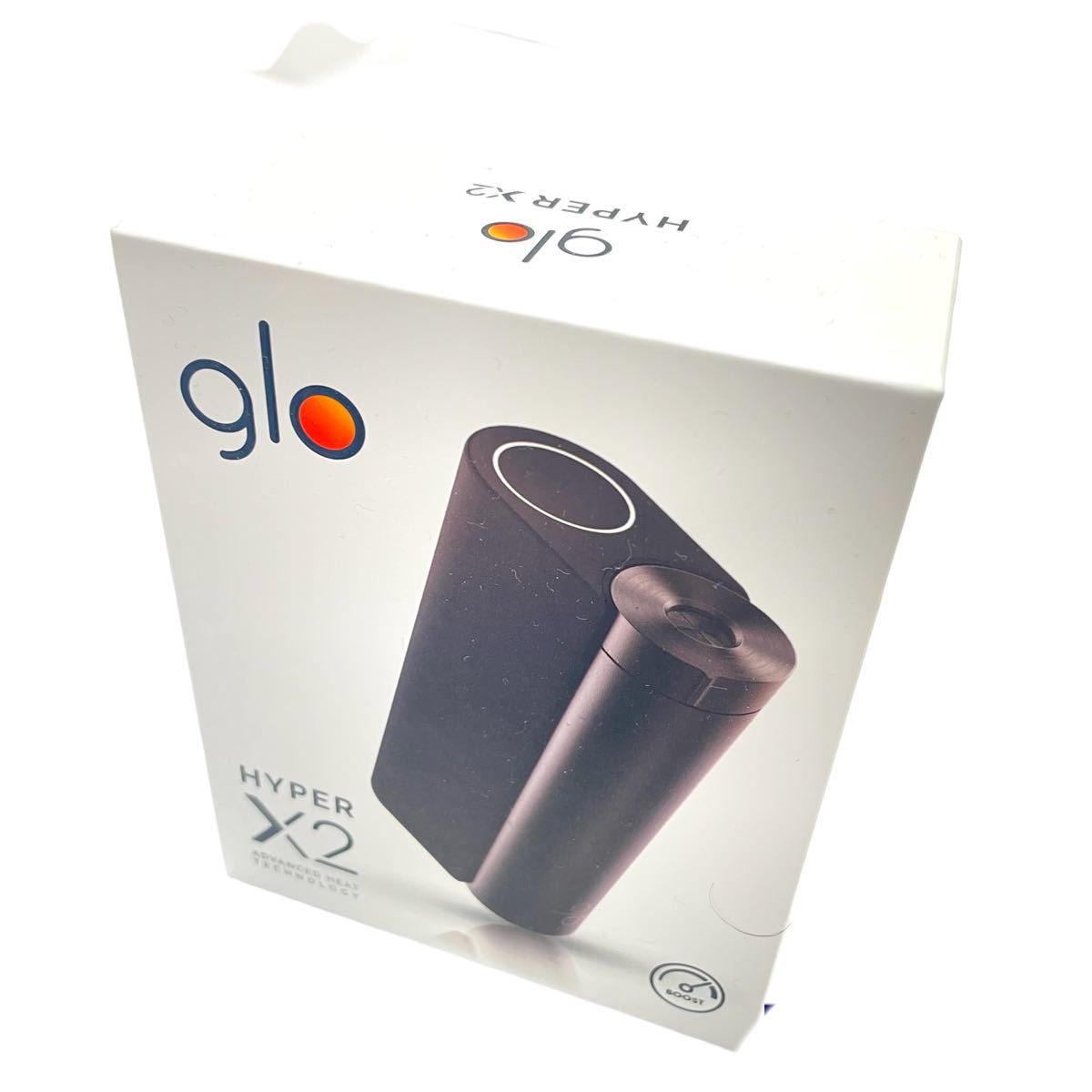 ○1円スタート新品未開封glo hyper X2 ブラック電子タバコ加熱式喫煙具