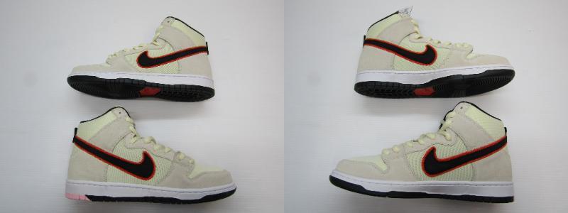 153-Ky11882-100/ Nike SB Dunk High Coconut Milk and Black ナイキ SB ダンク ハイ ココナッツ ミルク アンド ブラック 28cm 未使用品_画像7