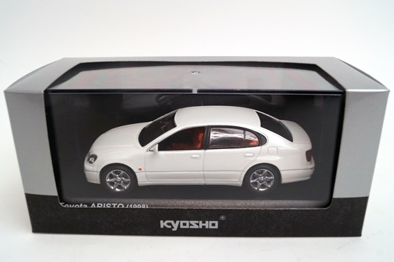 京商 1/43 トヨタ アリスト 1998 ホワイト KYOSHO 1:43 TOYOTA ARISTO White Pearl Crystal Shine 03792CW