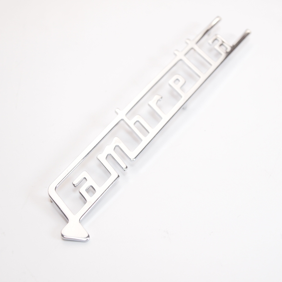 Badge legshield -casa LAMBRETTA- Lambretta - LIS 125 SX J50 DL ランブレッタ レッグシールドスクリプト バッジ 3型後期SX等_画像2