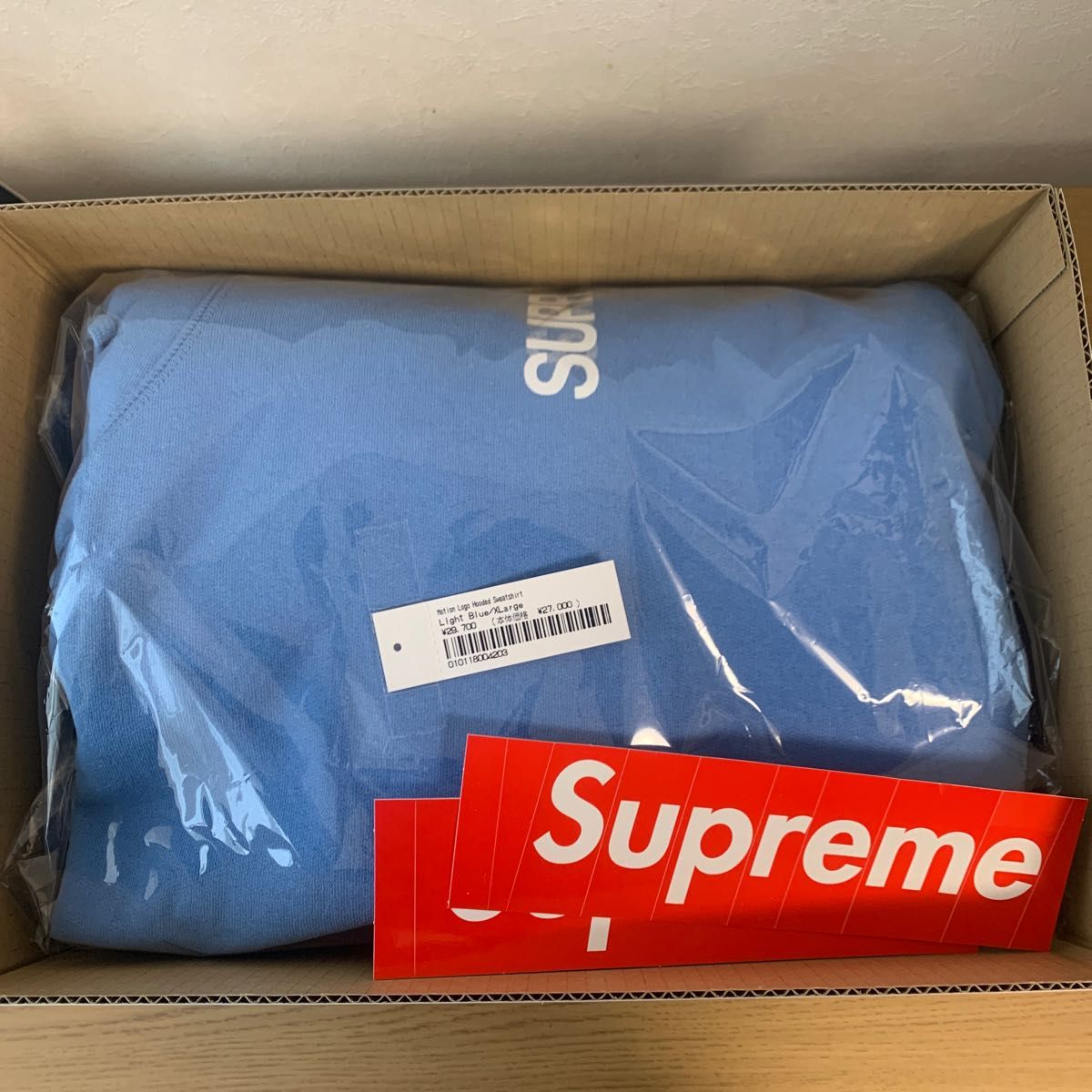 Supreme Motion Logo Hooded Sweatshirt Light Blue | lokomotivblog.hu
