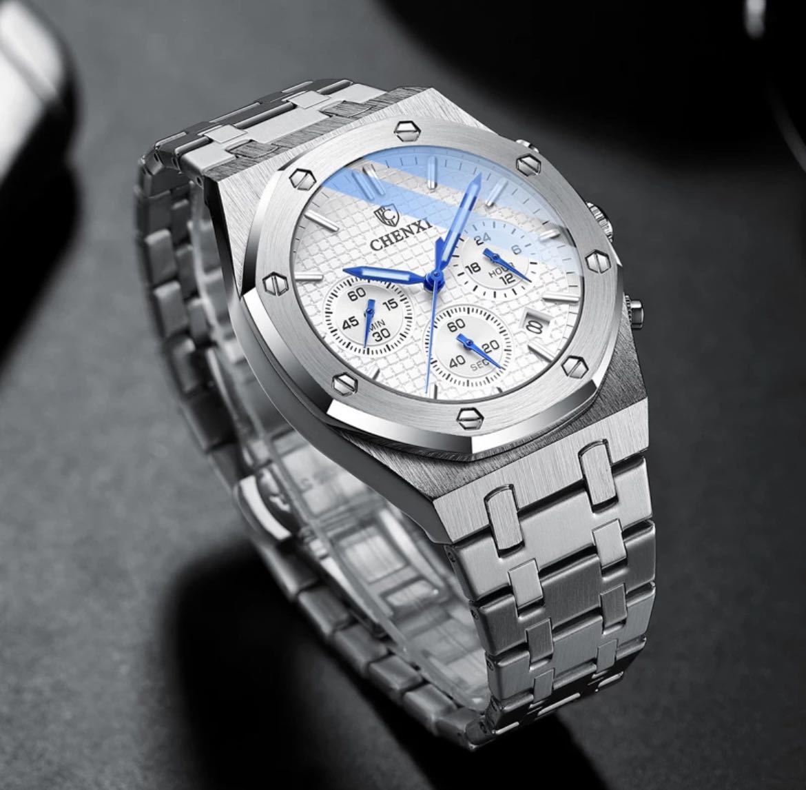 【最新メンズクォーツ腕時計】KM51386 海外ブランド高級ウォッチ 【最安】ビジネス ファッション 人気 精密_画像6